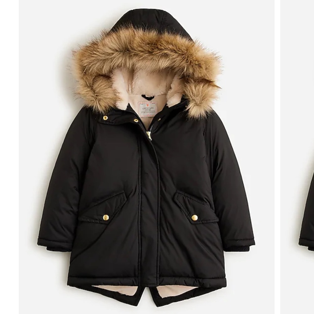 J. Crew Girls' fishtail parka with PrimaLoft | size 4-5